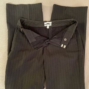 Pinstriped hip pocket slacks